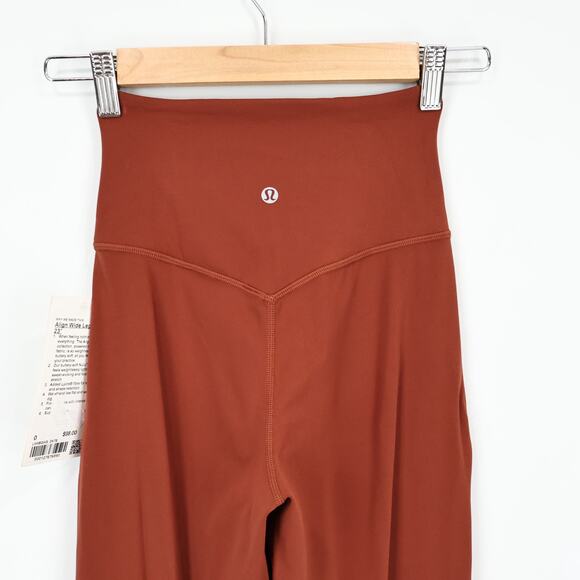 Lululemon Align Wide Leg Crop 23" Dark Terrocotta Size 0 NWT - Picture 6 of 6